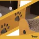 Дряпапка для котів двоповерхова з будиночком Purlov 27016